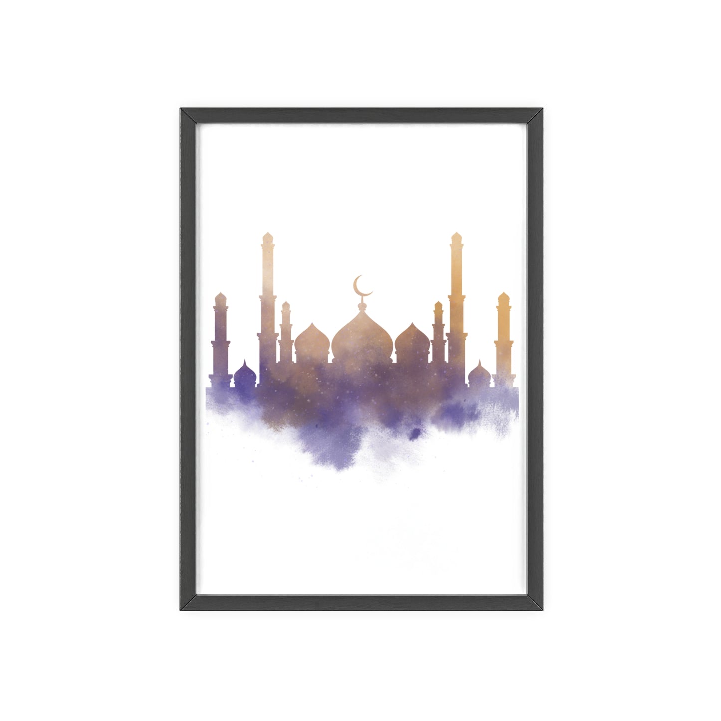 Mosque Poster with Wooden Frame