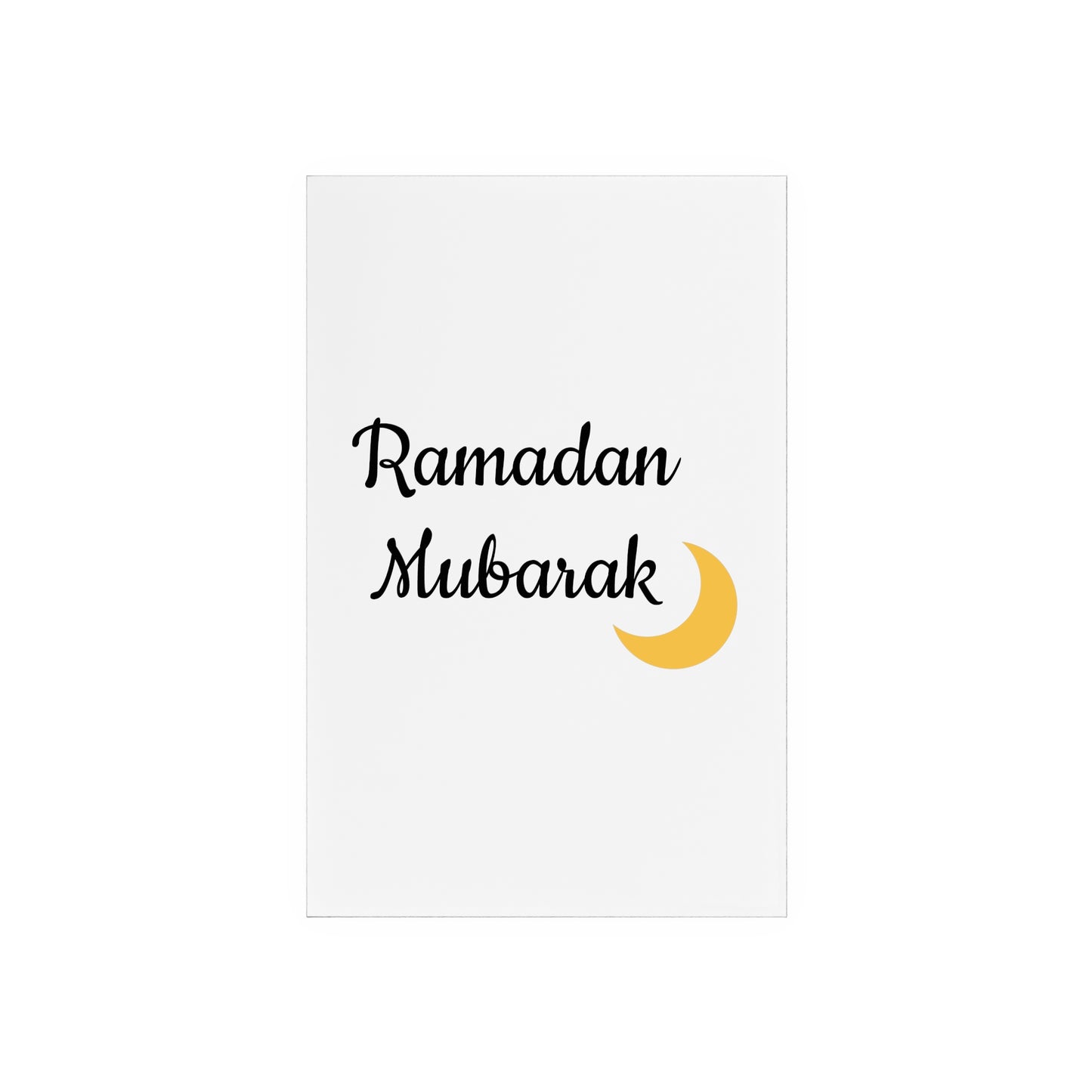 Elevate Your Ramadan Décor: Acrylic Sign with Wooden Stand