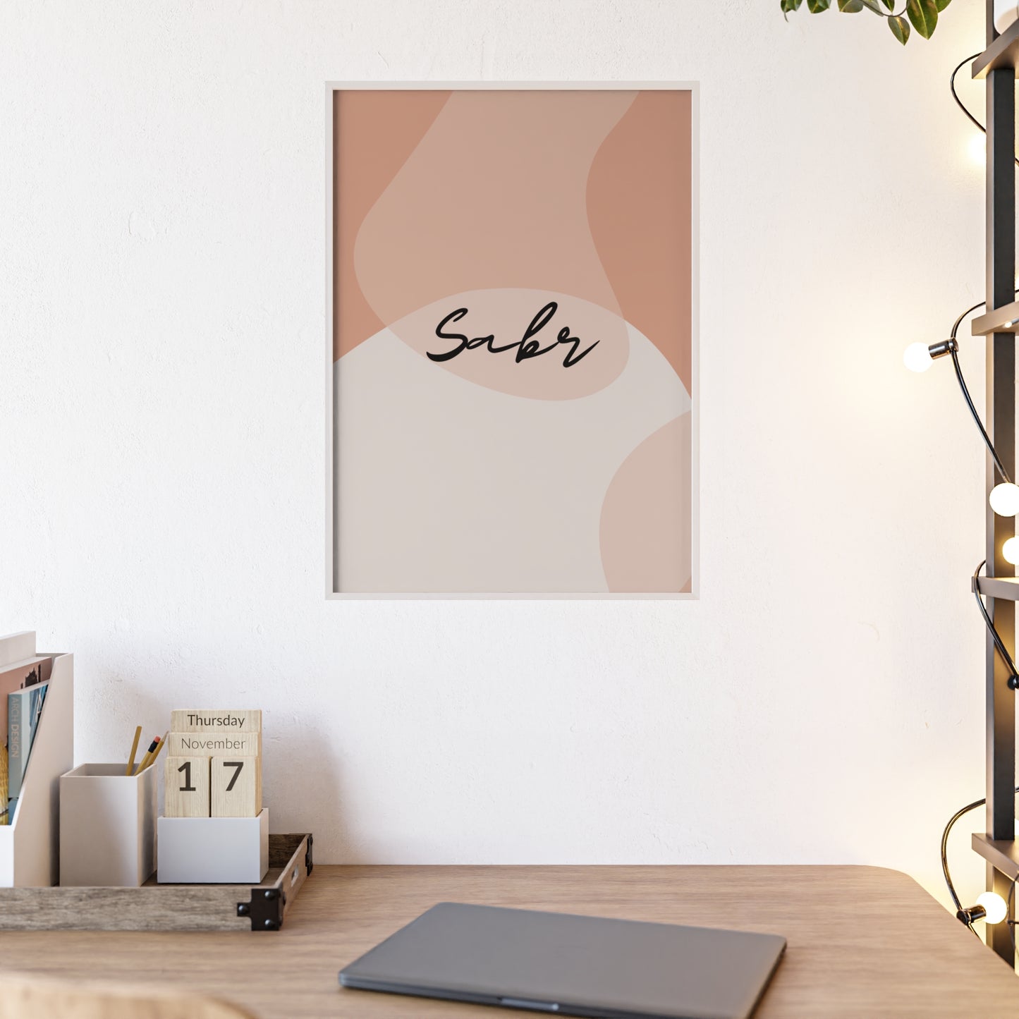 „Sabr“ Posters with Wooden Frame