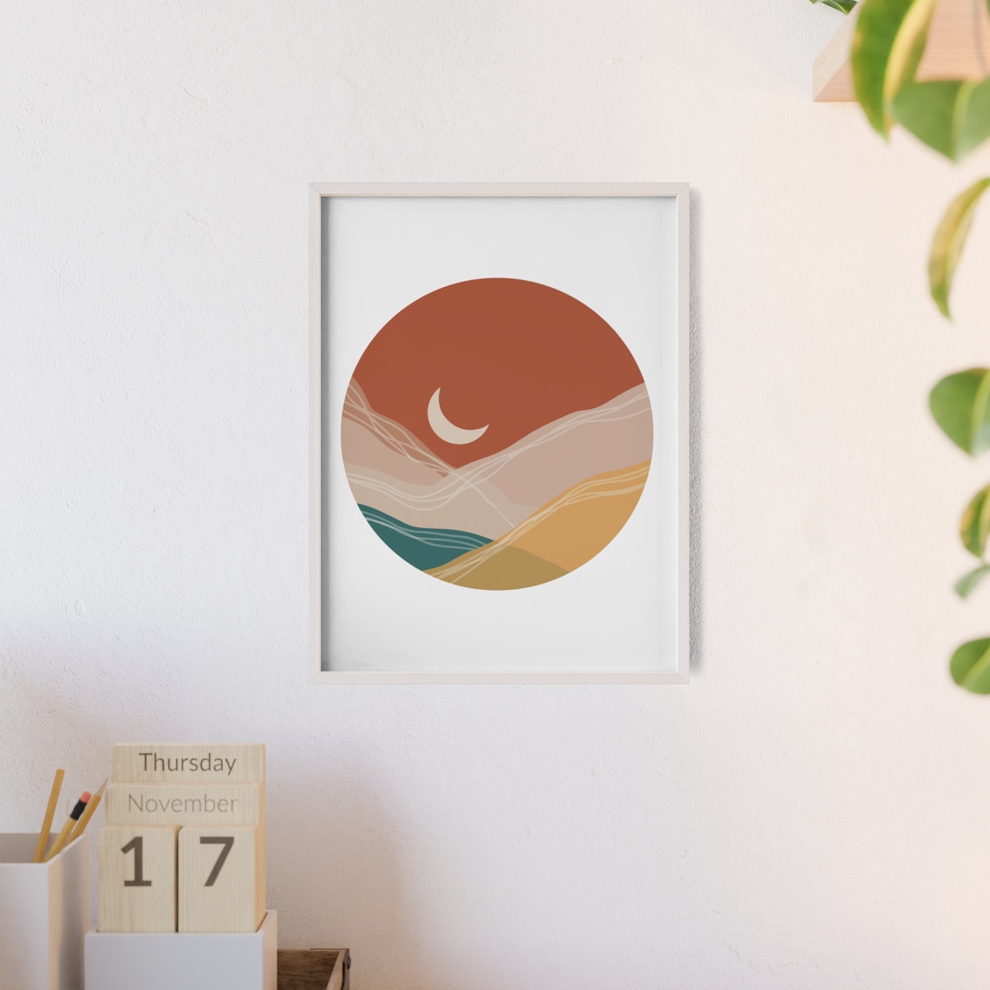 Poster with Wooden Frame