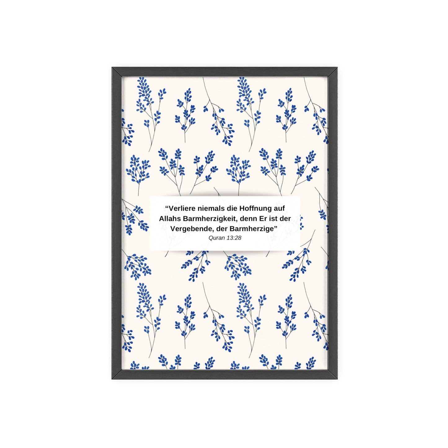 Quote Poster with Wooden Frame