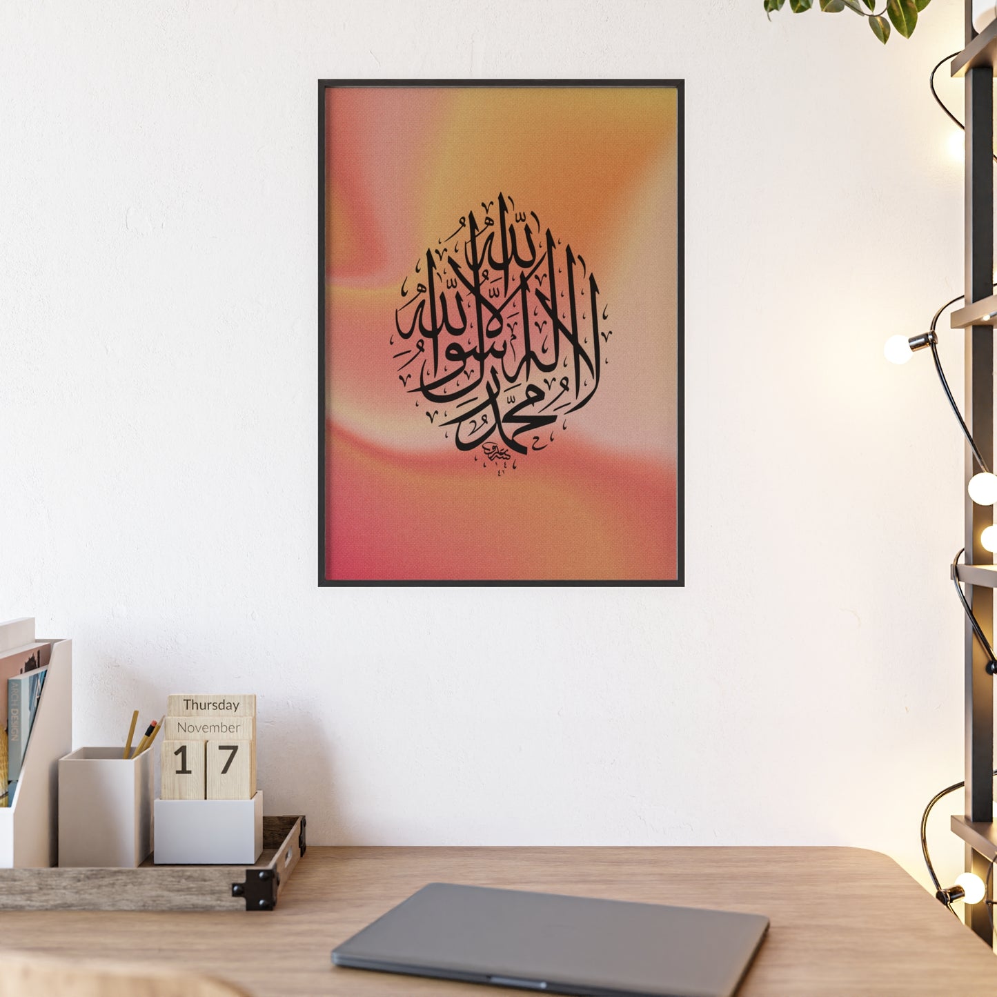 Poster with Wooden Frame