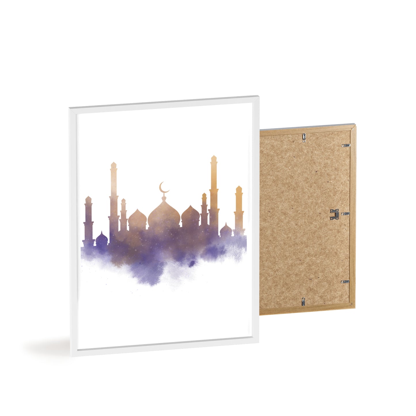 Mosque Poster with Wooden Frame